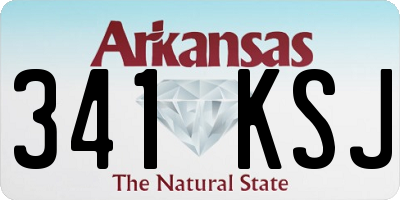 AR license plate 341KSJ