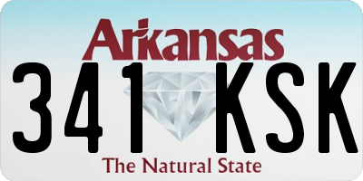 AR license plate 341KSK