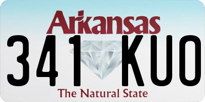 AR license plate 341KUO