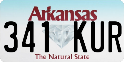 AR license plate 341KUR