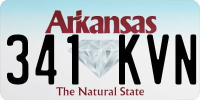 AR license plate 341KVN