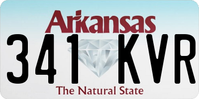 AR license plate 341KVR