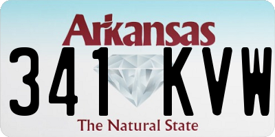 AR license plate 341KVW