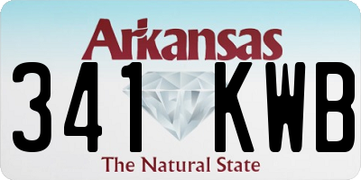 AR license plate 341KWB