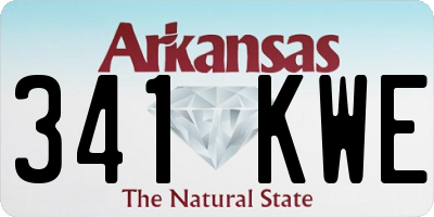 AR license plate 341KWE
