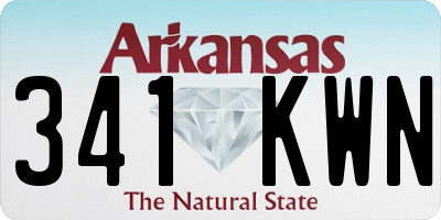AR license plate 341KWN