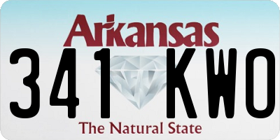 AR license plate 341KWO