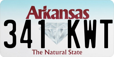AR license plate 341KWT