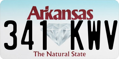 AR license plate 341KWV