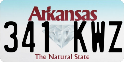 AR license plate 341KWZ