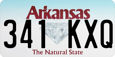 AR license plate 341KXQ