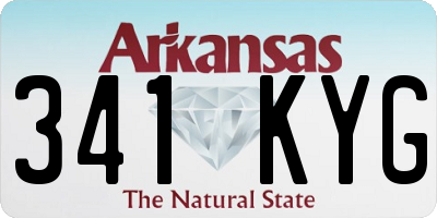 AR license plate 341KYG