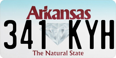AR license plate 341KYH