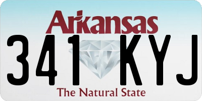 AR license plate 341KYJ
