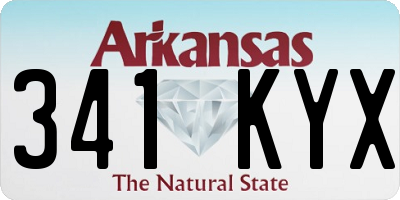 AR license plate 341KYX