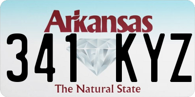 AR license plate 341KYZ
