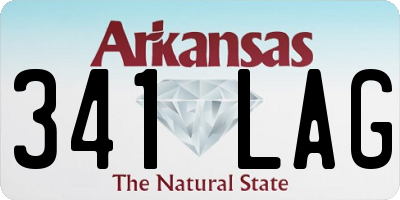AR license plate 341LAG