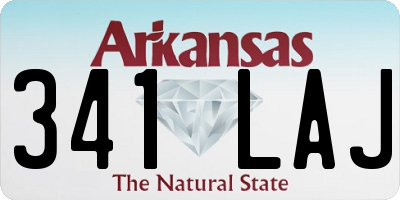 AR license plate 341LAJ