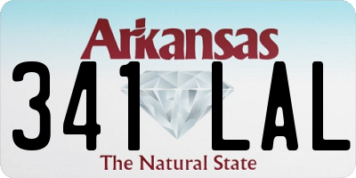AR license plate 341LAL