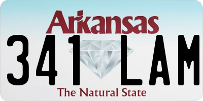 AR license plate 341LAM