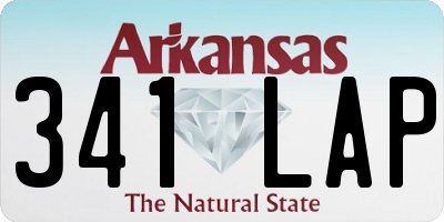 AR license plate 341LAP