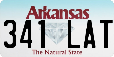 AR license plate 341LAT