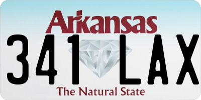 AR license plate 341LAX