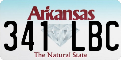 AR license plate 341LBC