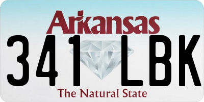 AR license plate 341LBK