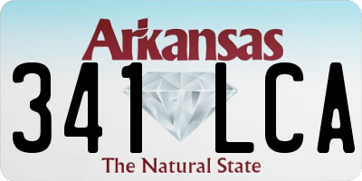 AR license plate 341LCA