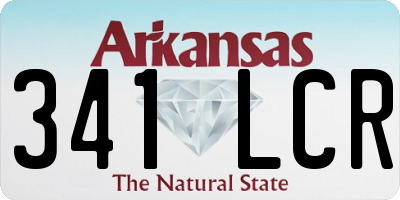 AR license plate 341LCR