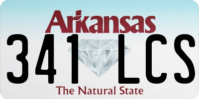 AR license plate 341LCS