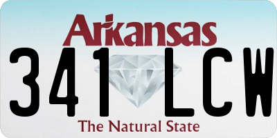 AR license plate 341LCW