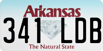 AR license plate 341LDB