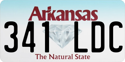 AR license plate 341LDC
