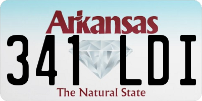 AR license plate 341LDI