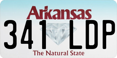 AR license plate 341LDP