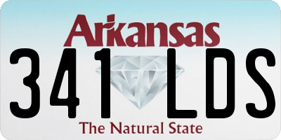 AR license plate 341LDS
