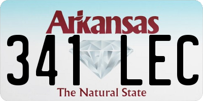 AR license plate 341LEC