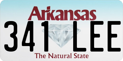 AR license plate 341LEE
