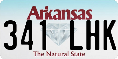 AR license plate 341LHK