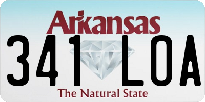 AR license plate 341LOA