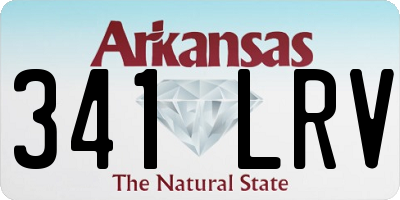 AR license plate 341LRV
