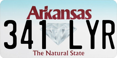 AR license plate 341LYR