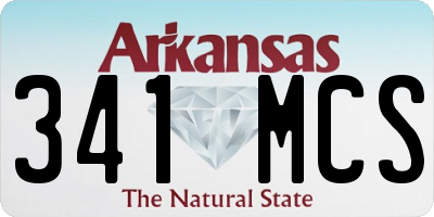AR license plate 341MCS