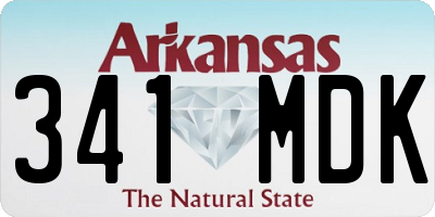 AR license plate 341MDK
