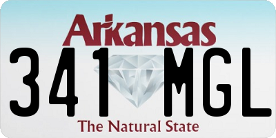 AR license plate 341MGL