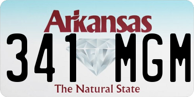AR license plate 341MGM