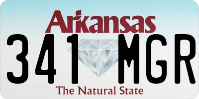 AR license plate 341MGR