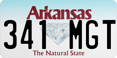 AR license plate 341MGT